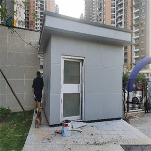 门卫亭 1-2人值班门卫室 简美风格 高档门卫室 精装成品可吊装-阿里巴巴