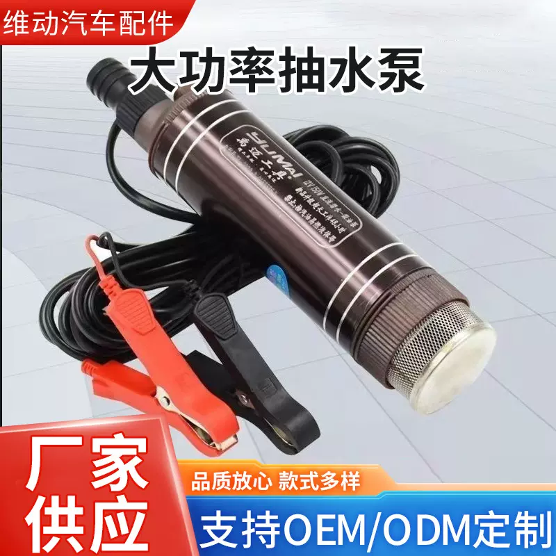 大功率抽水泵抽油泵12v电动柴油泵24v家用小型潜水泵220v自吸油泵
