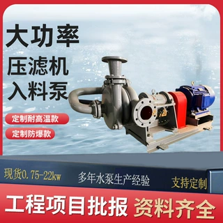 定制ZJW-II压滤机专用入料泵浮选机喂料洗煤加压杂质泵SYA渣浆泵