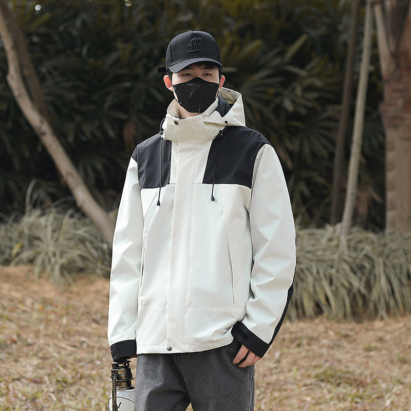 2024 North Face Spring and Autumn Men's and Women's Outdoor Single-Layer Jackets Removable Hat Mountaineering Jackets Jackets Sports Jackets