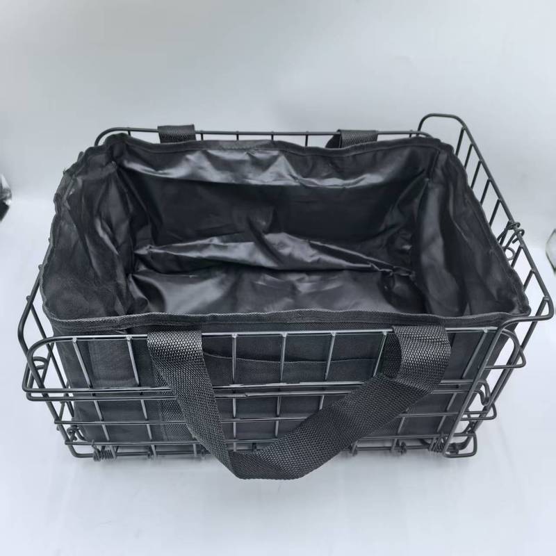 自転車の後ろの車のかごの学生のかばんの後ろの車のかごは野菜のかごのマウンテンバイクを置いて太い折り畳みの車のかごをプラスします。|undefined