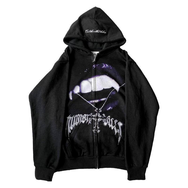 アメリカンハイストリートレトロ「ATONEMENT」HOODIE「ATONEMENT」プリントパーカー、男女兼用|undefined