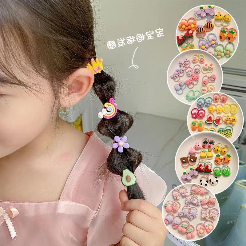 New Baby Cute Head Rope Female Children's Rubber Tendon Does Not Hage Hair Female Baby's Hair Tie Hair Ring Hair Accessories for Girls