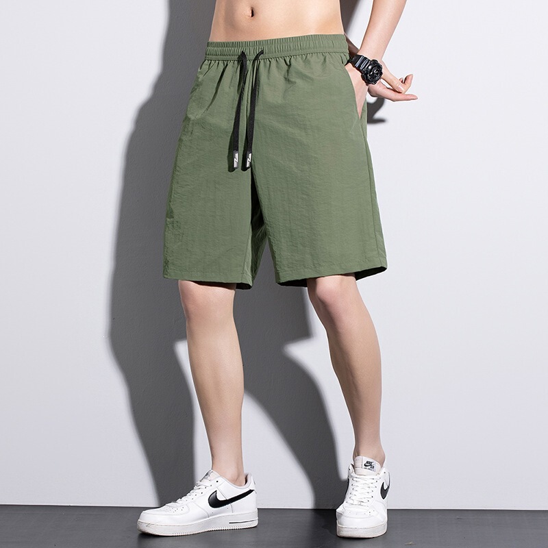 Cross-Border Foreign Trade Tiktok Popular Solid Color Shorts Men's Spring and Summer Casual Sports Pants Loose Casual Beach Shorts Cross-Border Foreign Trade Tiktok Popular Solid Color Shorts Men's Spring and Summer Casual Sports Pants Loose Casual Beach Shorts
