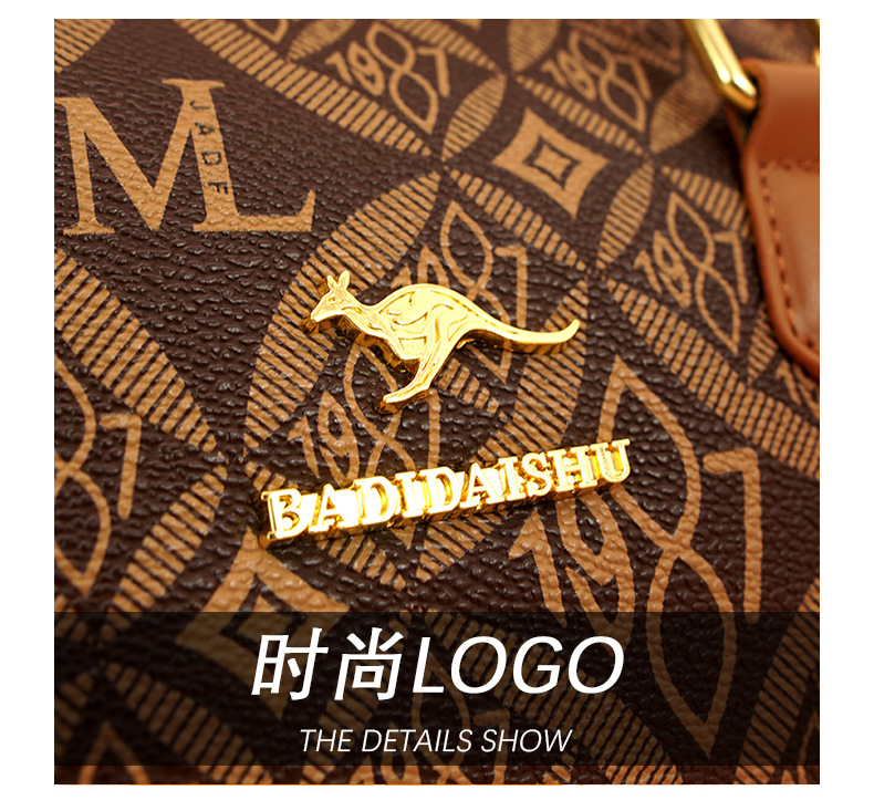 This year's popular cross-border handbag for women is the 2024 new printed letter texture light luxury Boston handbag and single-shoulder bag undefined