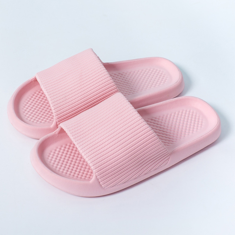 Zapatillas de suela gruesa de 3,2 CM para mujer Verano nueva pareja EVA casa aumento de la altura Baño de suela blanda zapatos de hombre