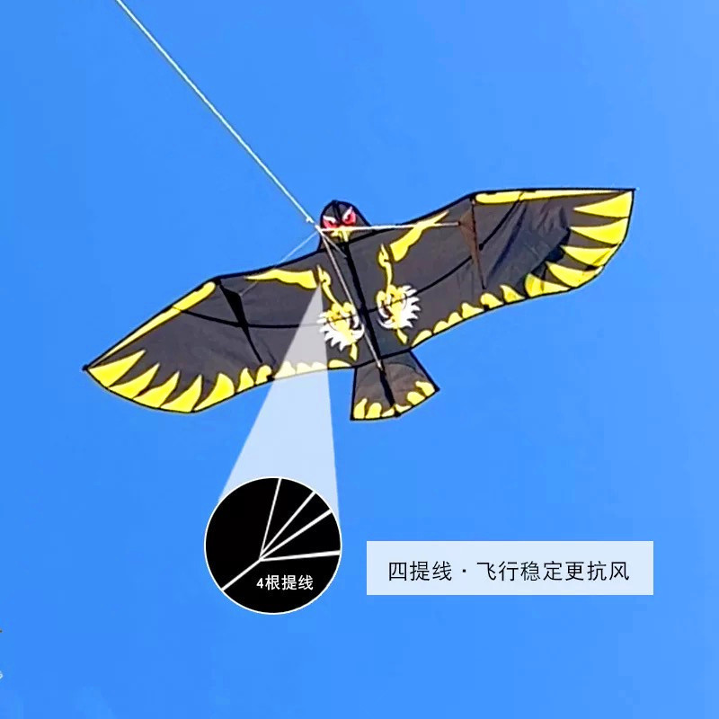 新款板鹰风筝外贸亚马逊专供潍坊风筝微风易飞行2米老鹰风筝批发|undefined
