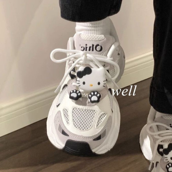 Original Mesh Thick-soled Torre Shoes Women's 2024 Summer Breathable Niche All-match Ins Fashionable Casual sneaker Women