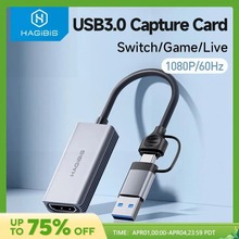 Hagibis USB 3.0 Video Capture Card HDMI  Switch Xbox PS4/5