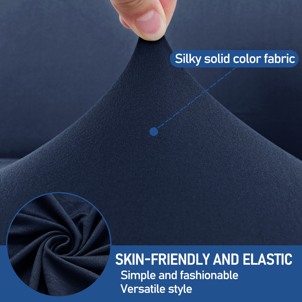 Transfronterizos sólidos elásticos de seda de leche cubierta de silla de espalda baja cubierta de bar de Europa y América cubierta de silla giratoria cubierta de taburete alto TEMU