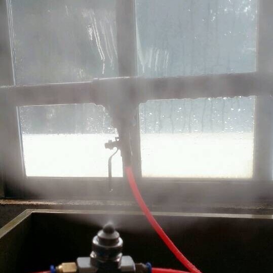 润湿除绣虹吸空气雾化喷嘴  物料水雾加湿可调流量不锈钢喷嘴