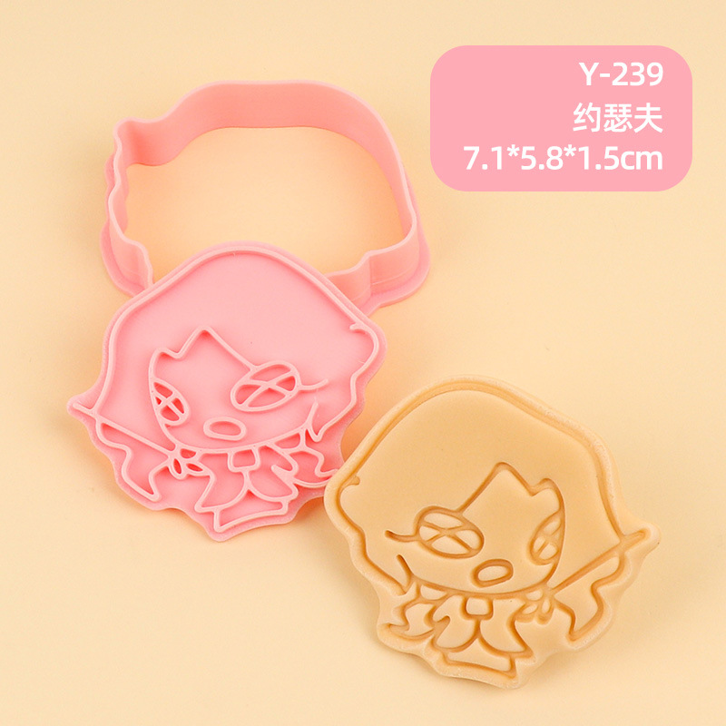 Juego de Moldes para Galletas 3D Personajes de Anime de Plástico para Repostería image 73