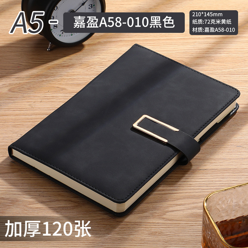 A5 black 240 pages [U buckle+pen insertion]