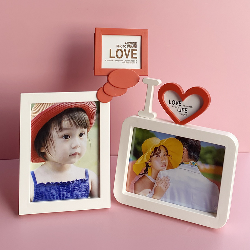 Mixed Batch 7-inch romantic love creative photo frame decoration 7-inch studio wedding dress children's photo frame photo frame wholesale