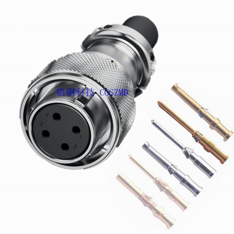 WS16K5TQѹ�Ӻ��ղ���2-Hole flange panel receptacle with cap