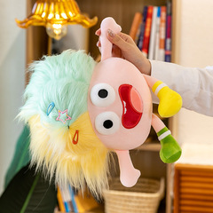 DIY炸毛公仔可愛搞怪多巴胺突眼瘋娃丑娃娃毛絨玩具兒童女生禮物