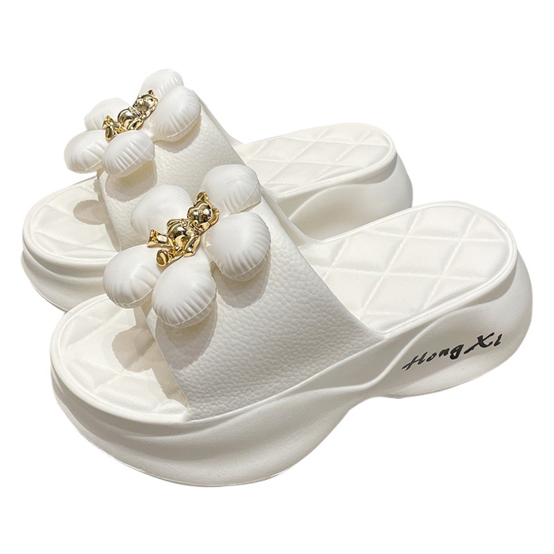 Zapatillas de mujer 2023 nueva moda desgaste al aire libre mayor grueso fondo antideslizante interior casa zapatillas de trabajo de las mujeres Invierno