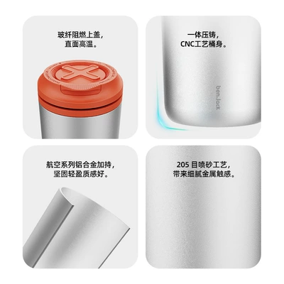 Car ashtray, Benny rechargeable aluminum