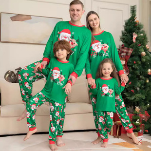 Ebay New Home Clothes Santa Claus Print Export Fashion Pajamas Pet Dog Clothing Human Dog Family Set