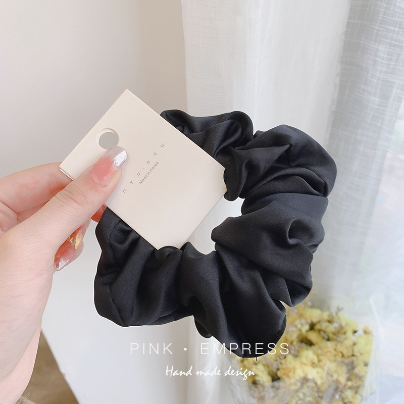 INS cerdo blanco intestino grueso anillo de pelo Super Niña de hadas Corea del Sur Internet celebridad mismo estilo BM intestino grueso anillo de pelo simple cuerda de pelo accesorios para el cabello