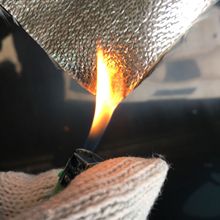 国泰耐高温铝箔玻纤布 阻燃隔热铝箔抗撕裂自粘防火布 反光防火布