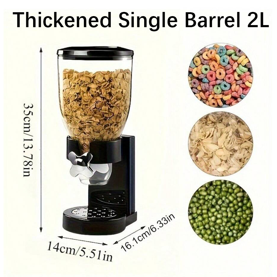 Cereal dispenser transfronterizo máquina de cereal olla de almacenamiento de granos de cocina olla de almacenamiento de bocadillos de frutas secas de avena