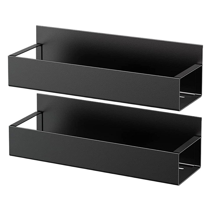 Refrigerador de hierro transfronterizo estante de almacenamiento de cocina suministros de cocina sin perforar placa de orificio de rack lateral estante de succión magnética