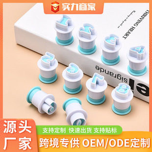 26pcs case plastic alphanumeric biscuit mould sugar mould cake mould baking decoration tool