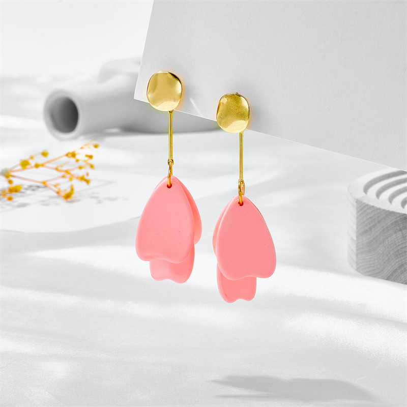 Daily Occasion 1 Pair Fashion Petal Alloy Plating Women's Drop Earrings