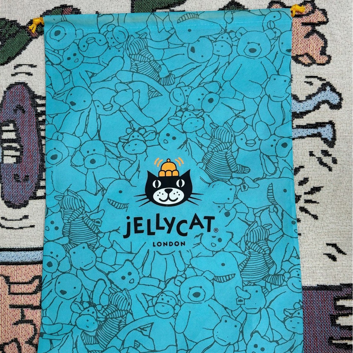 无纺布收纳袋高端娃娃公仔防尘袋束口手提袋Jellycat收纳袋
