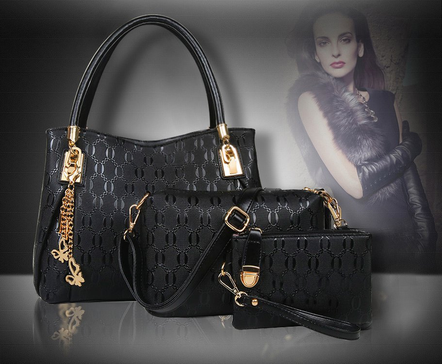 European and American mother-and-child bags, single-shoulder bags, crossbody bags, handbags, three-piece sets, women's bags, trendy cross-border one-piece delivery worldwide undefined