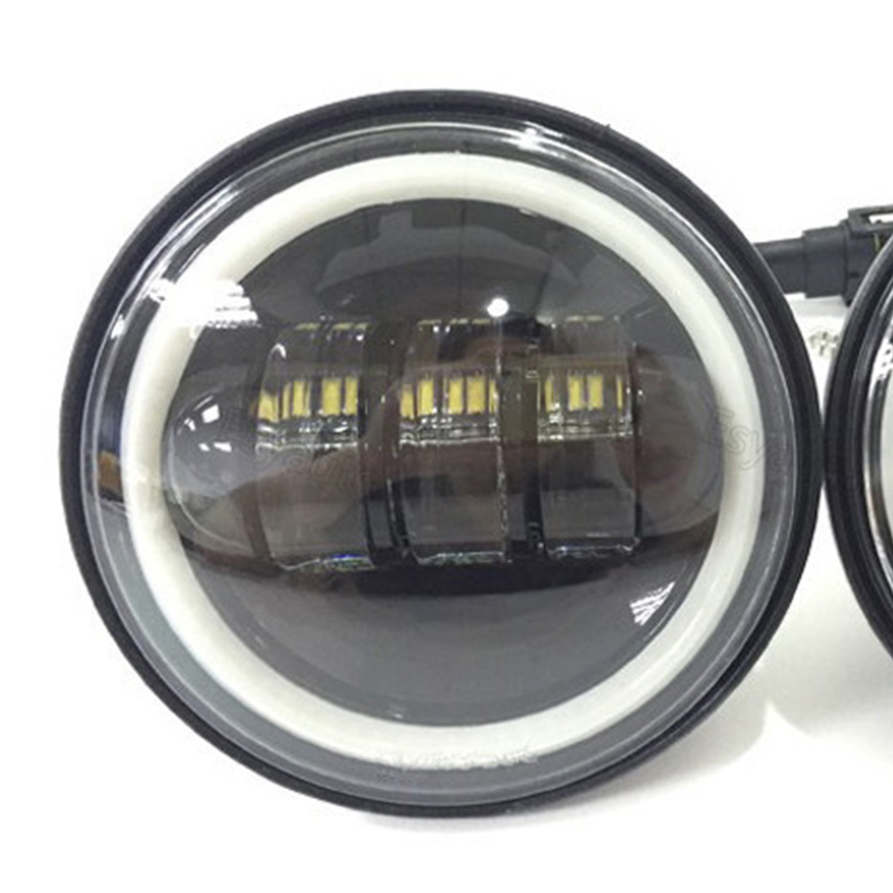 Cross Angel Eye Led Fog Light 4.5 Inch 30W Motorcycle Harley Modified Davidson Front Fog Light Motorcycle Daytime Running Light