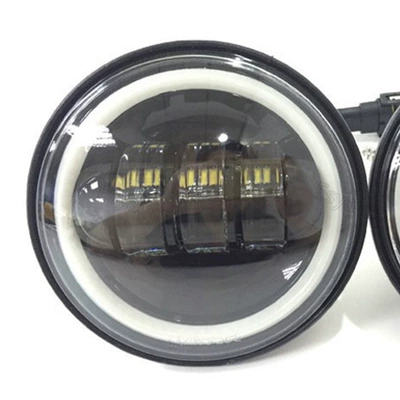 Cross Angel Eye Led Fog Light 4.5 Inch 30W Motorcycle Harley Modified Davidson Front Fog Light Motorcycle Daytime Running Light (Fog lamp) - 1-45inch-black-face-with-ring-fog-light-1