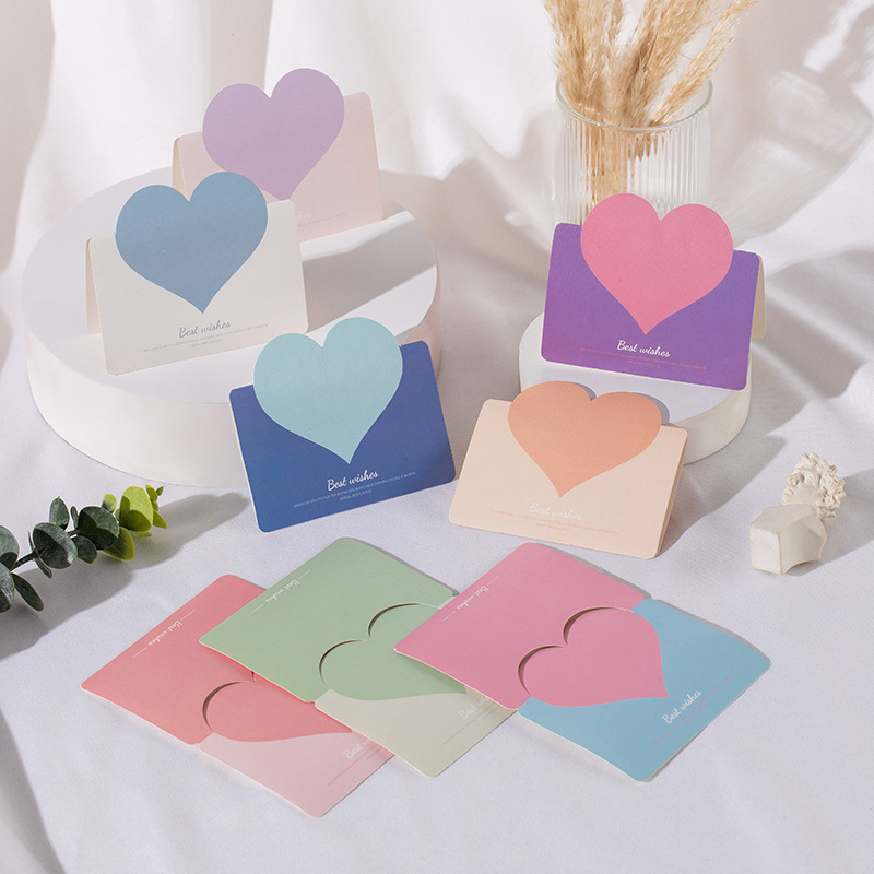 Sweet Heart Shape Paper Holiday Daily Card display picture 3