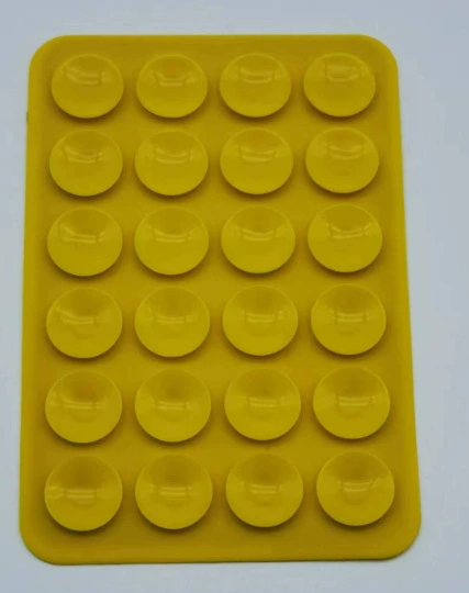 Silicone Phone Holder Pad — Double-Sided Non-Slip Rectangular Adhesive Grip, 8×5.5×0.25 cm
