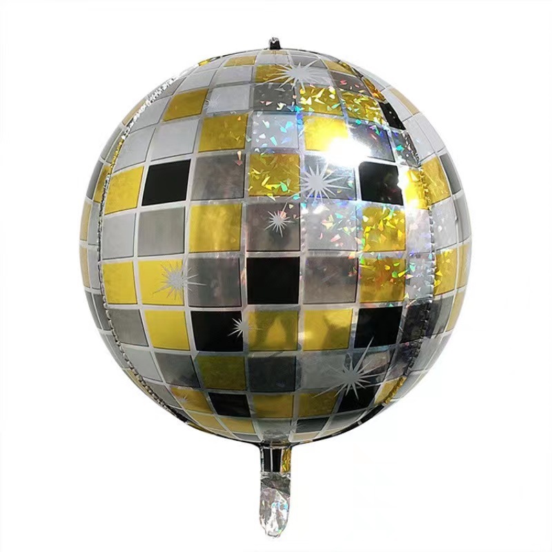 22 pulgadas Disco 4D Balones de aluminio Balones estéreo Bar Club Atmósfera Decoración Balones de aluminio al por mayor Láser image 15