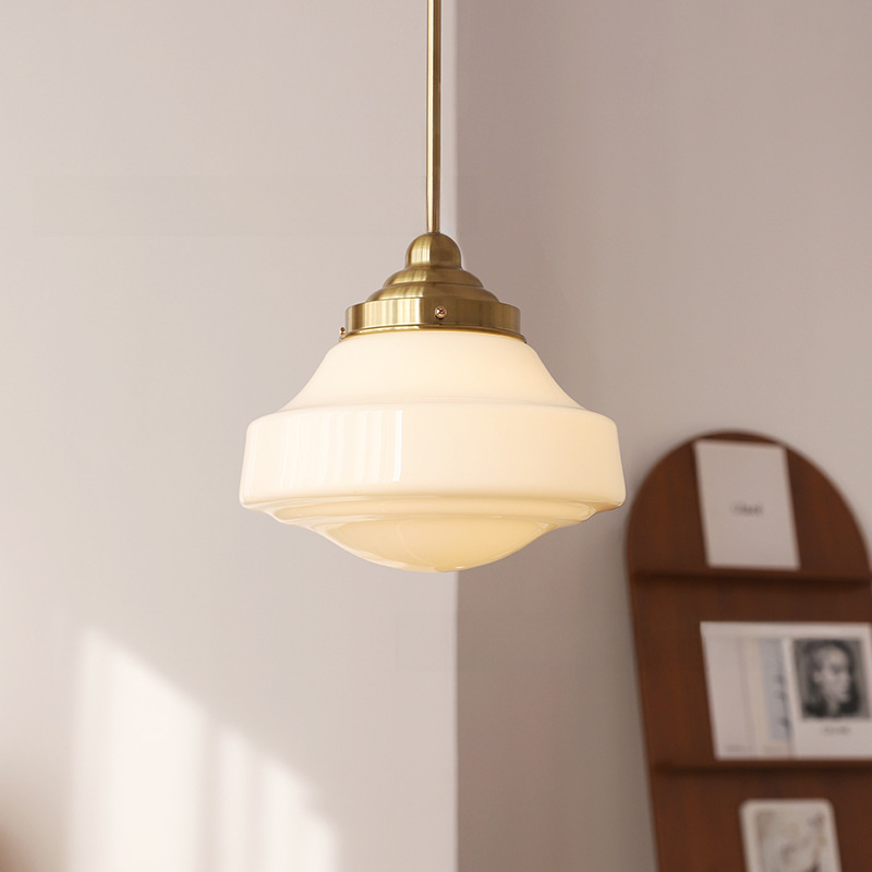 Dining table pendant light, retro-style restaurant bar counter, B&B, wabi-sabi, medieval style, single headed, simple and elegant lighting