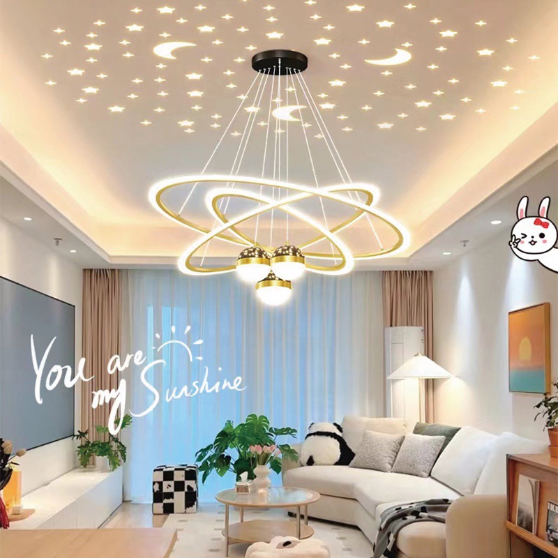 New light luxury starry living room lamp...