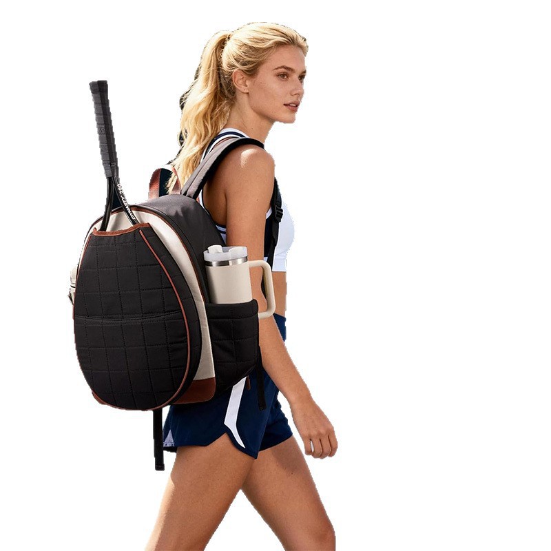 Nueva bolsa de tenis, mochila de tenis casual de mujer con soporte de tazas y zapatos, bolsas de raqueta de tenis, bolsas de pelota.
