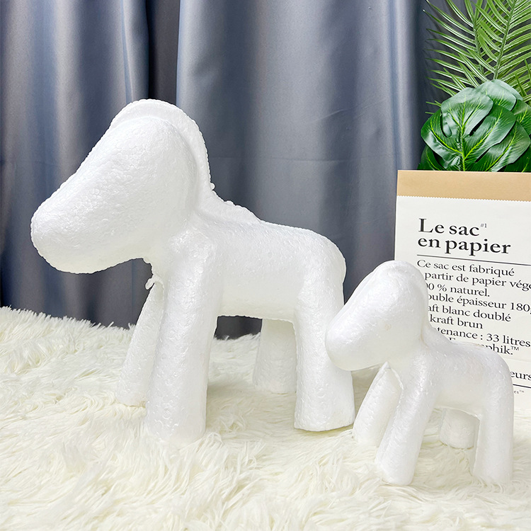 Unicorn white embryo model Poly dragon foam bear embryo handmade DIY four-leg reinforcement mold factory direct sale
