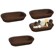 木制面团碗9.5英寸木制装饰木碗复古桐木碗用于家庭用