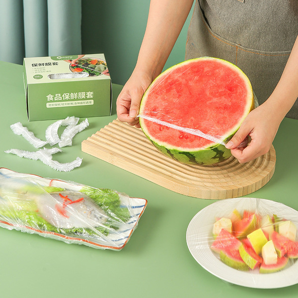 Disposable plastic wrap box contains 100 only loose food -grade…