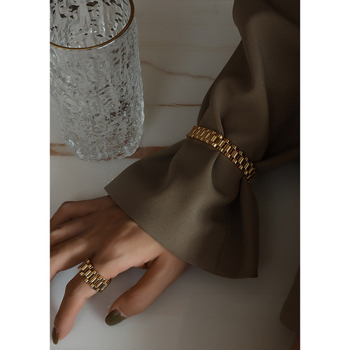 Rolex style European and American ins combination texture bracelet bracelet jewelry accessories exaggerated bracelet hip-hop bracelet