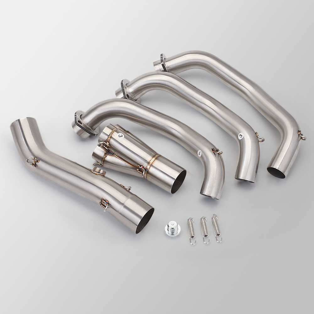 Suitable for motorcycle MT09 XSR900 stainless steel front and rear muffler special non-destructive installation