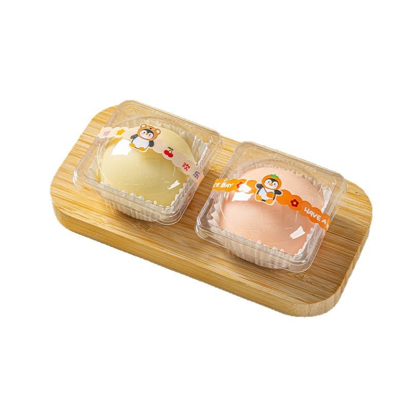 Egg Yolk Crisp Blister Box Transparent Thickened Snow Mei Niang Dessert Tianyuan Place High Round Baking Gift Box Single Empty Box