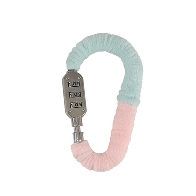 Other Electric Vehicle Accessories Anti-Theft Cute Cartoon Bicycle - plush-helmet-lock-blue-pink