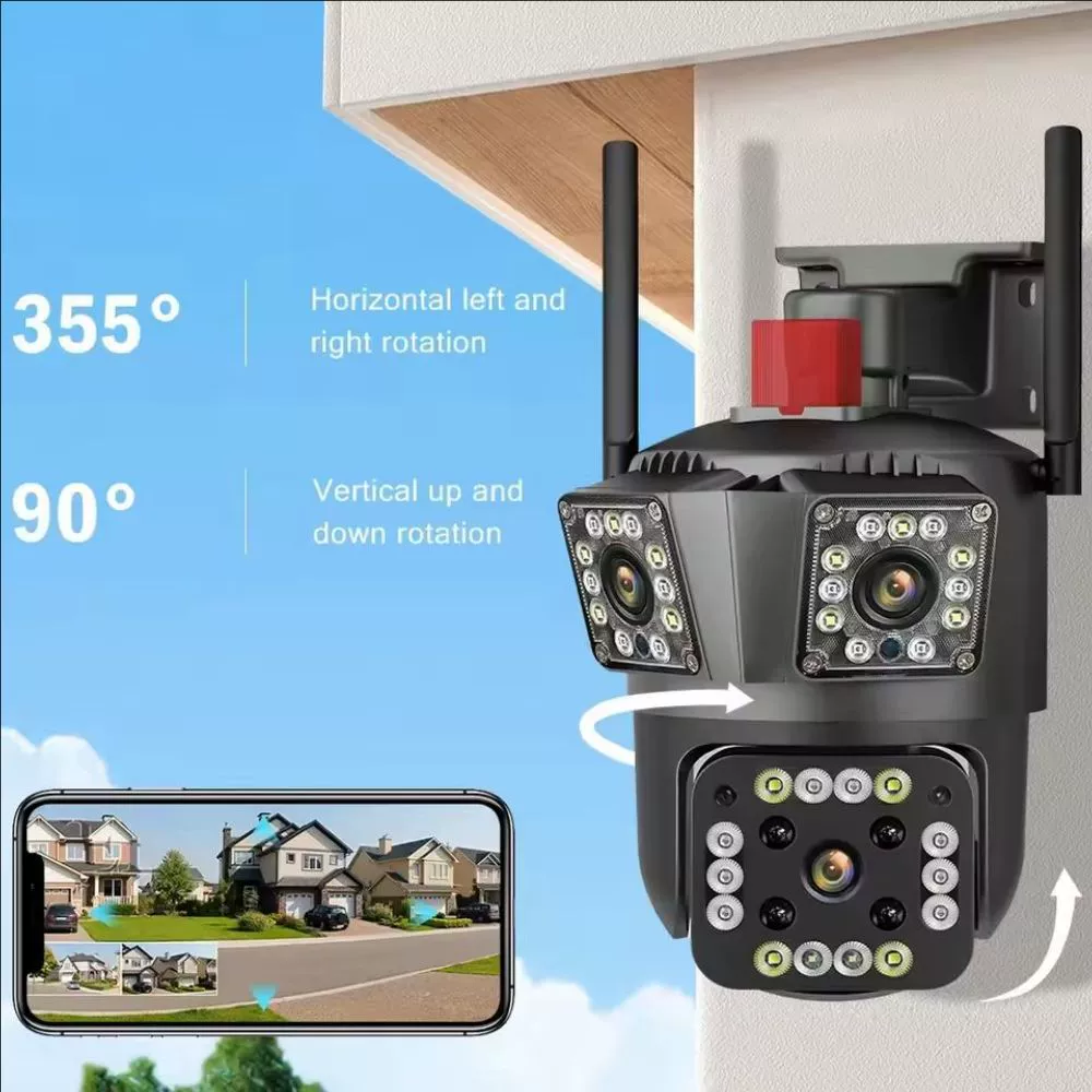 V360 Pro трёхэкранный HD ночное видение наружный беспроводной сетевой Wi‑Fi мобильный удалённый интеллектуальный монитор
