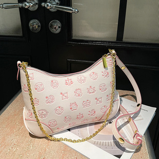 Vintage Printed Bags for Women 2025 New Fashion Versatile Underarm Bag Trendy Popular Shoulder Bag Crossbody Bag