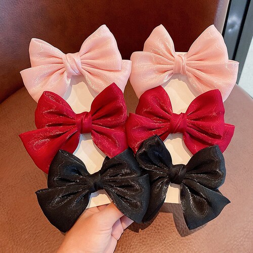 Children's hairpins girls princess crown bow headdress girls hairpins hairpins hair accessories baby Han clothing accessories