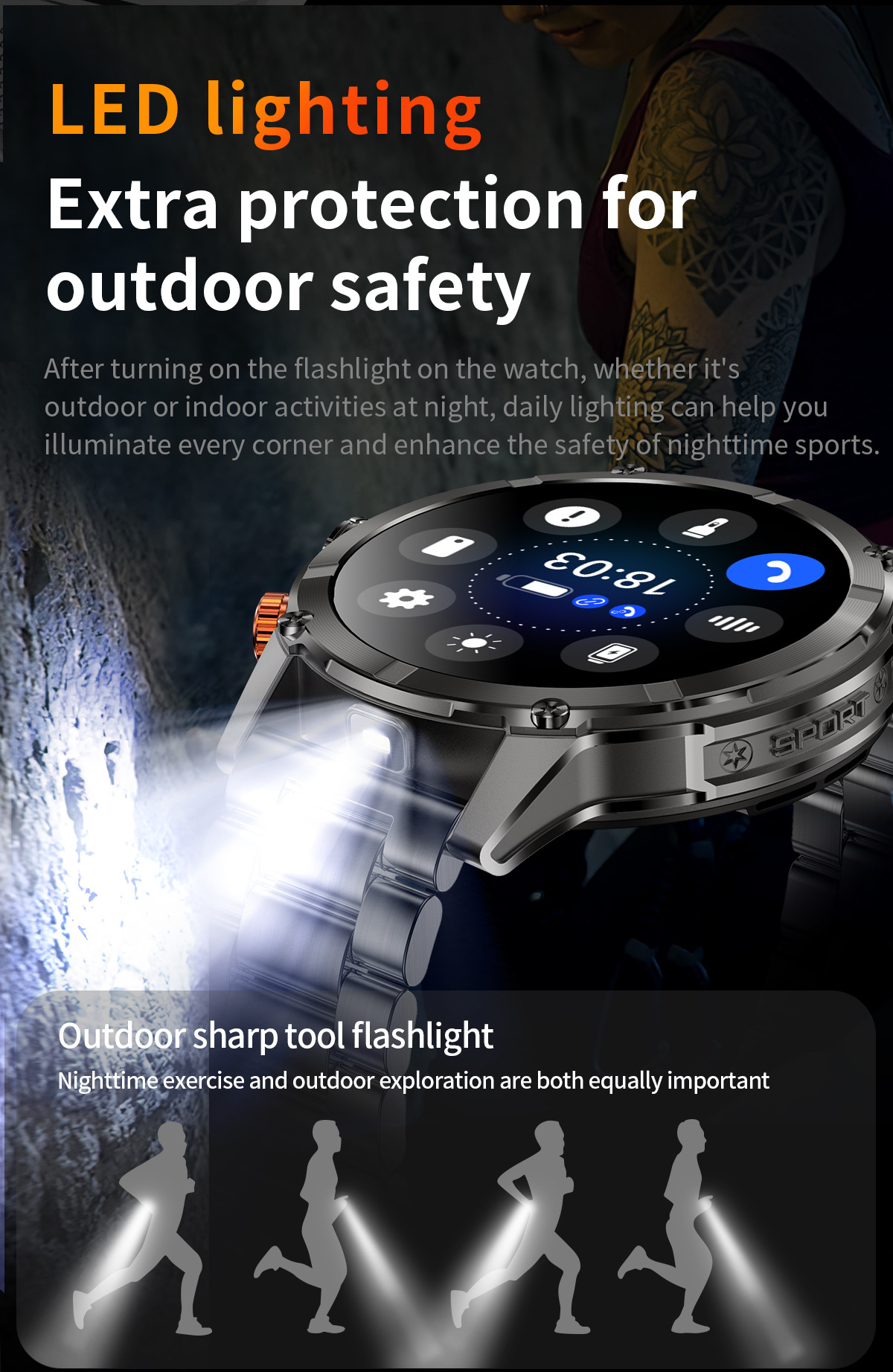 Smartwatch Für Herren Mit Bluetooth-anruf Und Herzfrequenzmesser_voghion.com